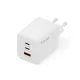DIGITUS DA-10301 2xUSB-C 1x USB-A GaN II 100W fehér gyorstöltő adapter