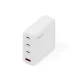 DIGITUS DA-10305 3xUSB-C 1x USB-A GaN II 140W fehér gyorstöltő adapter