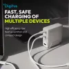 DIGITUS DA-10305 3xUSB-C 1x USB-A GaN II 140W fehér gyorstöltő adapter