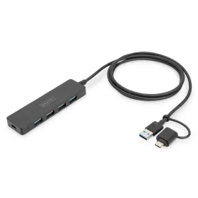 DIGITUS DA-70236 Superspeed 4 portos slim USB 3.0 HUB