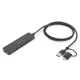 DIGITUS DA-70236 Superspeed 4 portos slim USB 3.0 HUB