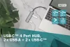 DIGITUS DA-70245 4 portos 2x USB 3.1 2x USB-C 3.1 HUB