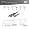 DIGITUS DA-70821 USB C - HDMI A 1,8m szürke video átalakító kábel