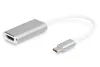 DIGITUS DA-70836 USB-C Gen 3.2 HDMI 4K UHD 60Hz 15cm alumínium ezüst grafikus adapter