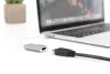 DIGITUS DA-70836 USB-C Gen 3.2 HDMI 4K UHD 60Hz 15cm alumínium ezüst grafikus adapter