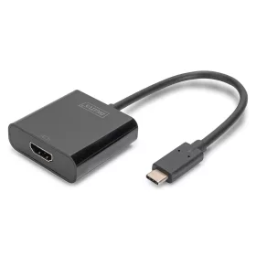   DIGITUS DA-70852 USB-C Gen 3.2 HDMI 4K UHD 60Hz 15cm műanyag fekete grafikus adapter