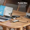 DIGITUS DA-70914 7 portos USB-C 1x HDMI 3x USB 3.2 Gen2 1x RJ45 LAN 1x SD 1x MicroSD 1x PD dokkolóállomás
