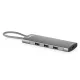 DIGITUS DA-70920 8 portos 1x USB-C 3x USB-A Gen 3.2 5Gbit/s 3x USB-A 2.0 1x USB-C Power Delivery 1x HDMI 2.0 UHD 4K 60Hz 1xGbE RJ45 LAN port alumínium szürke dokkolóállomás