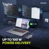 DIGITUS DA-70923 11 portos 3x USB-A 2x USB-C Gen 3.2 5Gbit/s 2x USB-A 2.0 1x USB-C Power Delivery 2x HDMI 1xGbE RJ45 LAN port alumínium szürke dokkolóállomás