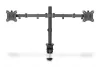 DIGITUS DA-90400 Univerzális (VESA 75/100) dupla fekete monitor tartó konzol