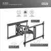 DIGITUS DA-90454 37-80"" VESA max 60kg kihúzható fali TV konzol