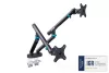 DIGITUS DA-90471 Dupla univerzális (VESA 75/100) mechanikus rugós fekete monitor tartó konzol