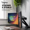 DIGITUS DA-90471 Dupla univerzális (VESA 75/100) mechanikus rugós fekete monitor tartó konzol