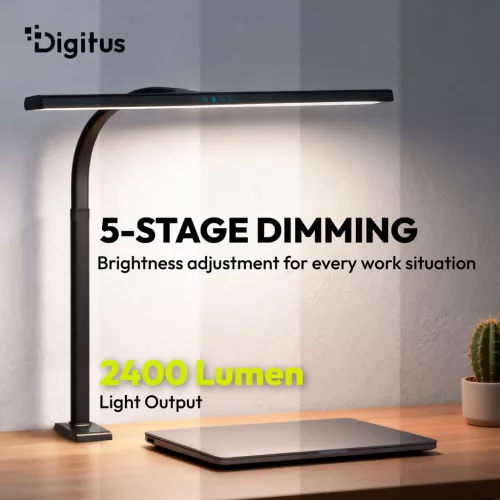 DIGITUS DA-90492 2400lm 16W 80cm asztali fekete LED lámpa