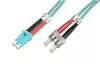 DIGITUS DK-2531-03/3 Duplex 2xLC + 2xST multimodusú OM3 50/125 LSOH 3m optikai patch kábel