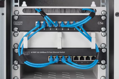 DIGITUS DN-10 TRAY-1 10 1U 150mm mély szürke fix polc