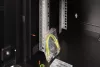DIGITUS Unique DN-19 07-U-SW 19" 7U 420x600x450mm lapraszerelt üvegajtós fekete fali rack szekrény