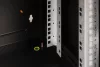 DIGITUS Unique DN-19 07-U-SW 19" 7U 420x600x450mm lapraszerelt üvegajtós fekete fali rack szekrény