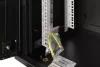 DIGITUS DN-19 09-U-SW Unique 19" 9U 509x600x450mm lapraszerelt üvegajtós fekete Unique fali rack szekrény