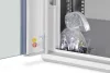DIGITUS Dynamic-N DN-37104 19" 9U 474x600x450mm lapraszerelt üvegajtós szürke fali rack szekrény