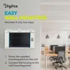 DIGITUS Dynamic-N DN-37104 19" 9U 474x600x450mm lapraszerelt üvegajtós szürke fali rack szekrény
