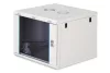 DIGITUS Dynamic-N DN-37106 19" 9U 474x600x600mm lapraszerelt üvegajtós szürke fali rack szekrény
