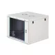 DIGITUS Dynamic-N DN-37106 19" 9U 474x600x600mm lapraszerelt üvegajtós szürke fali rack szekrény
