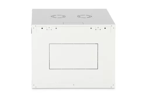 DIGITUS Dynamic-N DN-37106 19" 9U 474x600x600mm lapraszerelt üvegajtós szürke fali rack szekrény