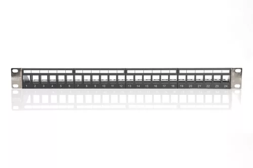 DIGITUS DN-91411-LF 19" 1U 24port ABS moduláris üres patch panel