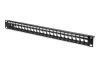 DIGITUS DN-91411 19" 1U 24port moduláris fekete üres patch panel