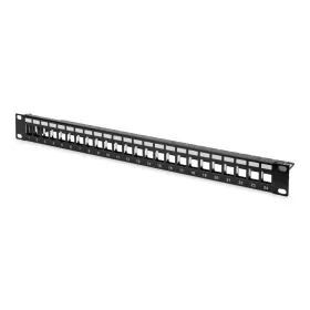   DIGITUS DN-91411 19" 1U 24port moduláris fekete üres patch panel