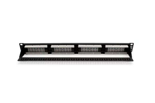 DIGITUS DN-91524U 19" 1U 24port Cat.5e fekete árnyékolatlan Patch Panel