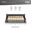 DIGITUS DN-91608SD Cat.6 8port asztali fekete árnyékolt patch panel