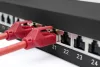 DIGITUS DN-91624S-EA-B 19" 1U 24port Cat.6A kompakt fekete árnyékolt patch panel