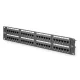 DIGITUS DN-91648U 19" 2U 48port Cat.6 kompakt fekete árnyékolatlan patch panel
