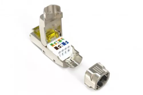 DIGITUS DN-93638 Cat.6A FM45 RJ45 árnyékolt szerszám nélkül szerelhető csatlakozó