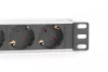 DIGITUS DN-95418 10" 1U PDU 230V 16A 4x Schuko aljzat CEE7/7 csatlakozó hálózati 2m elosztósor