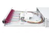DIGITUS DN-96331-4 19" 1U 12xLC duplex OM4 toldóval pigtaillel és kötőkazettával szerelt optikai patch panel
