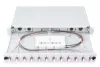 DIGITUS DN-96331-4 19" 1U 12xLC duplex OM4 toldóval pigtaillel és kötőkazettával szerelt optikai patch panel