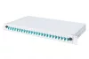 DIGITUS DN-96332/3 19" 1U 24xLC duplex OM3 toldóval pigtaillel és kötőkazettával szerelt optikai patch panel