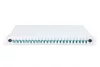 DIGITUS DN-96332/3 19" 1U 24xLC duplex OM3 toldóval pigtaillel és kötőkazettával szerelt optikai patch panel