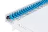 DIGITUS DN-96332-4 19" 1U 24xLC duplex OM4 toldóval pigtaillel és kötőkazettával szerelt optikai patch panel