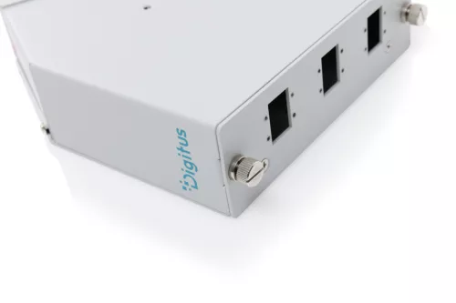 DIGITUS DN-968946 6xSC Simplex/LC Duplex DIN sínre szerelhető üres optikai elosztódoboz
