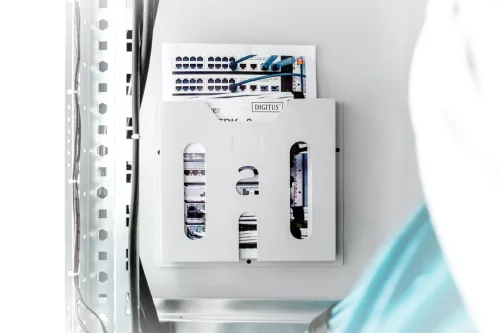 DIGITUS DN-97679 Öntapadós A4-es szürke dokumentum tartó rack szekrénybe