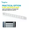 DIGITUS DN-97692 19" 1U acél perforált szürke vakpanel