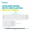 DIGITUS DN-97694 19" 2U acél perforált szürke vakpanel