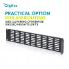 DIGITUS DN-97695 19" 2U fekete acél perforált vakpanel