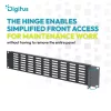 DIGITUS DN-97695 19" 2U fekete acél perforált vakpanel
