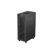 Lanberg FA01-6032-23BL 19" 32U SZÉL:600mm MÉLY:1000mm MAG:1573mm lapraszerelt LCD hálós fémajtós fekete szerver szekrény