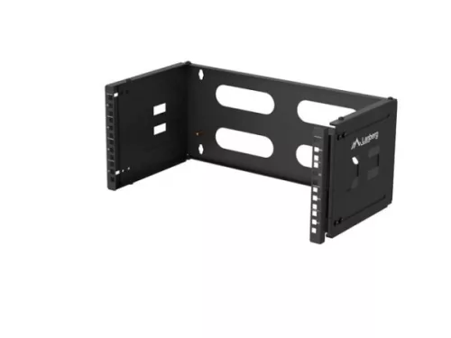 Lanberg FB01-5404-10B 19" 4U SZÉL:497mm MÉLY:400/240mm Max:12kg fekete fali konzol